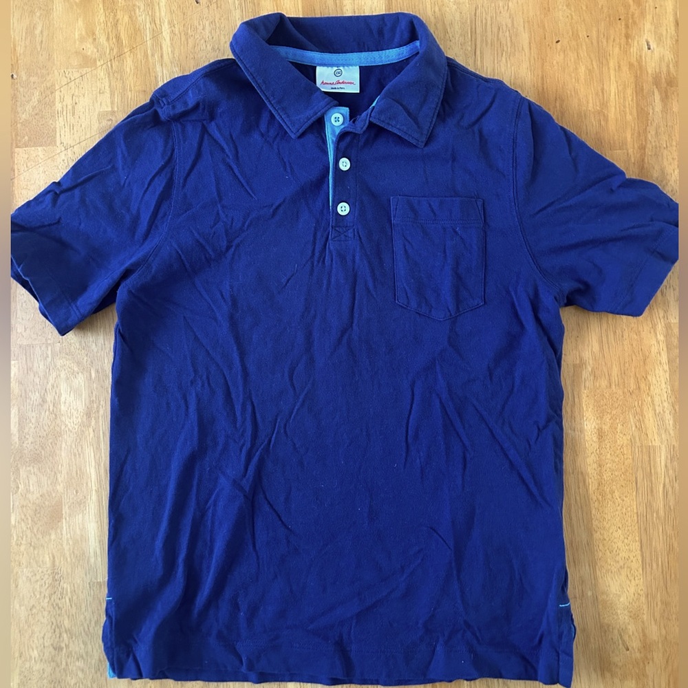 Hanna Andersson boys polo shirt short sleeves